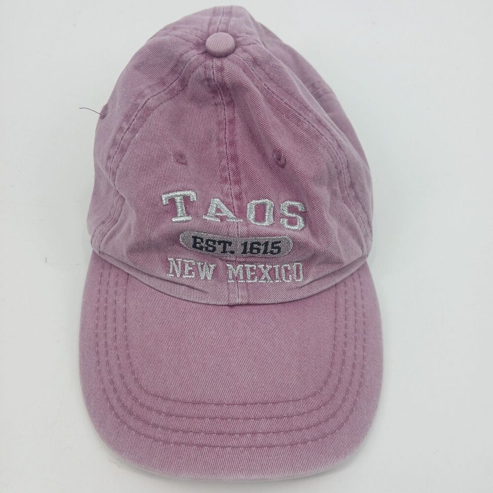 Kids Purple Taos New Mexico Embroidered Baseball Cap Hat Snapback
